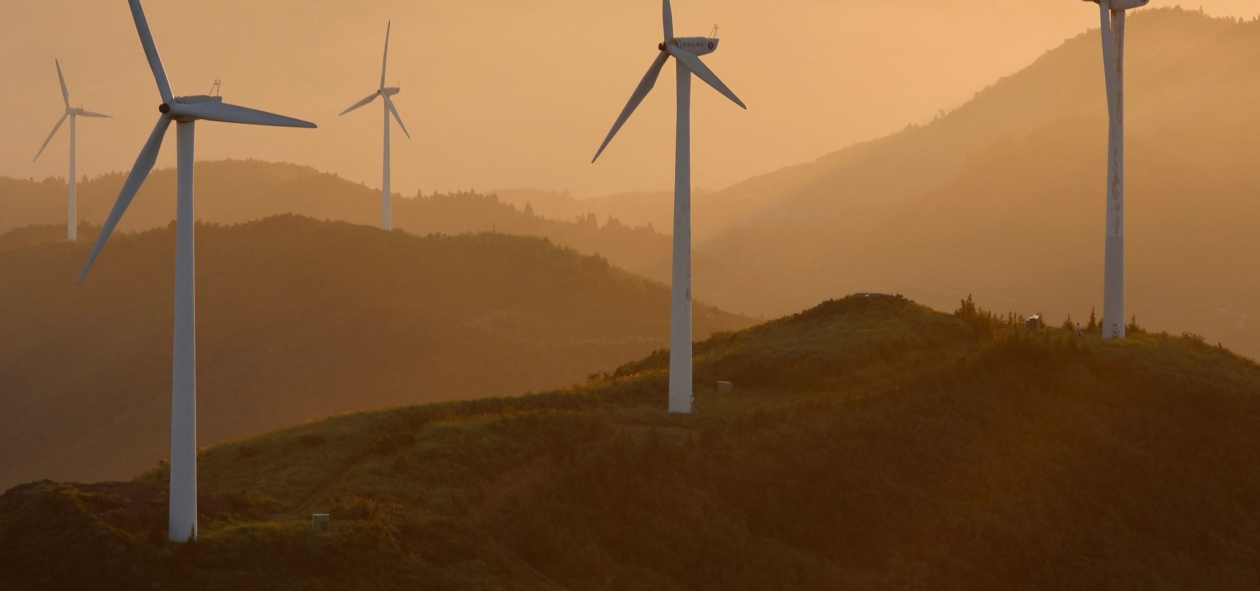 Wind Turbines generating power